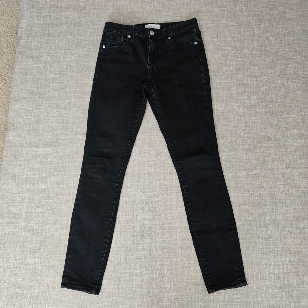 Dear John Gisele Skinny Jeans Black Denim Size 27 DPM-11-D214-BAW